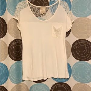 Pink Rose Lace Shirt